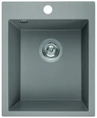 Zlewozmywaki - Laveo Chichi szary 1-komorowy - miniaturka - grafika 1