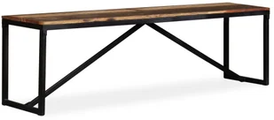 vidaXL Ławka z drewna odzyskanego 160x35x45 cm vidaXL - Ławki do przedpokoju - miniaturka - grafika 3