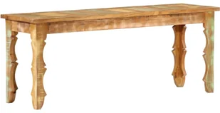 vidaXL Ławka, 110 x 35 x 45 cm, lite drewno odzyskane vidaXL - Ławki do przedpokoju - miniaturka - grafika 2