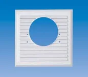 Akcesoria i części do okapów - Maxpol Maxpol Kratka do pochłaniacza 215x215mm fi120mm biała 119 - miniaturka - grafika 1