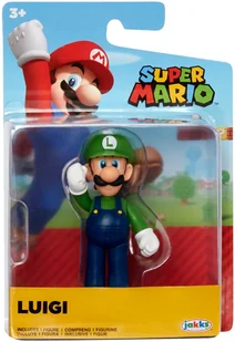 Jakks Pacific Super Mario figurka Luigi 7 cm 40130 - Figurki dla dzieci - miniaturka - grafika 2