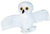 Maskotki i pluszaki - Wild Republic Huggers miękka bransoletka z zabawką, prezenty dla dzieci, pluszowa sowa śnieżna pluszowa zabawka 20 cm 19547 - miniaturka - grafika 1