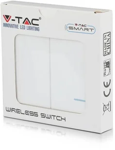 v-tac Przełącznik Bezprzewodowy Podwójny IP54 do SKU 8458, 8459 V-TAC VT-5132 - Systemy inteligentnych domów - miniaturka - grafika 5