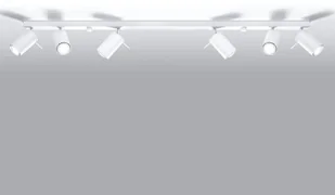 EULUNA Spot sufitowy Round, biały, 6-punktowy liniowy - Lampy sufitowe - miniaturka - grafika 4