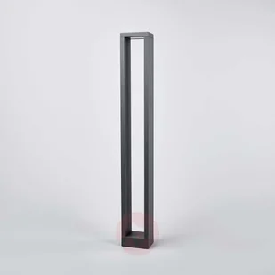 LAMPENWELT.COM Jupp, kanciasty słupek oświetleniowy LED, 90 cm - Lampy ogrodowe - miniaturka - grafika 4