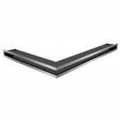 Akcesoria kominkowe - Kratki.pl LUFT SF narożny prawy szlif 54,7x76,6x6 LUFT/NP/60/45S/SZ/SF - miniaturka - grafika 1