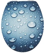 Deski sedesowe - Cornat Deska sedesowa ksdsc354 krople wody (MDF) wolnoopadająca - miniaturka - grafika 1