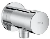 Przyciski spłukujące - Roca Fluent Bateria pisuarowa czasowa ścienna chrom A5A9B24C00 - miniaturka - grafika 1