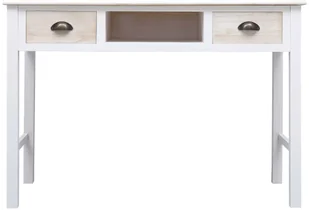 vidaXL Stolik konsola, 110 x 45 x 76 cm, drewniany - Konsole i sekretarzyki - miniaturka - grafika 4