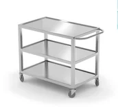 Wózki na żywność - Hendi 1 Wózek 3-półkowy spawany 800x500x850 mm - miniaturka - grafika 1