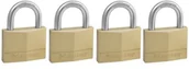 Kłódki - Master Lock 150eurqnop  4 Kłódka z mosiądzu 50 MM 150EURQNOP - miniaturka - grafika 1