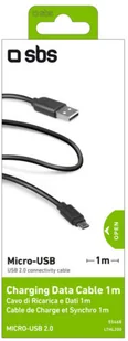 SBS USB-microUSB 1M czarny - Kable USB - miniaturka - grafika 2