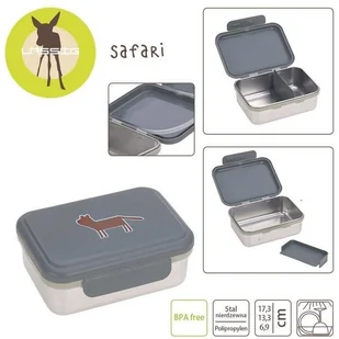 Lassig Lunchbox ze stali nierdzewnej Safari Tygrys solution-bc-7644-0 - Lunch boxy - miniaturka - grafika 2