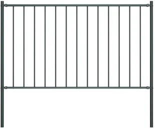 vidaxl Lumarko Panel ogrodzeniowy ze słupkami, kryta proszkowo stal, 1,7x1 m 145213 - Ogrodzenia - miniaturka - grafika 5