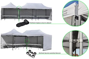 Home&Garden Namiot handlowy 300 x 200 cm zielony 936219 - Pawilony ogrodowe Home&Garden Namiot handlowy 300 x 200 cm zielony 936219 - Pawilony ogrodowe - miniaturka - grafika 12