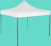 Pawilony ogrodowe - Expodom Namiot ekspresowy 3x3m  stalowy, Biały, Bez ścian bocznych - miniaturka - grafika 1
