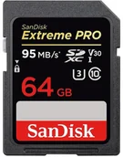 Karty pamięci - SanDisk SDXC Extreme Pro 64GB U3 (SDSDXXG-064G-GN4IN) - miniaturka - grafika 1
