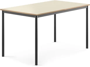 AJ Produkty Stół BORS, 1400x800x760 mm, laminat brzoza, antracyt - Meble do szkół i przedszkoli AJ Produkty Stół BORS, 1400x800x760 mm, laminat brzoza, antracyt - Meble do szkół i przedszkoli - miniaturka - grafika 1