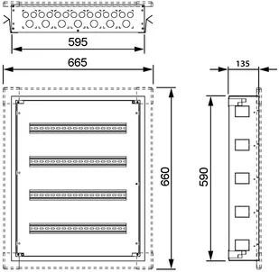 Legrand ROZDZIELNICA PODTYNKOWA 72-MODUŁOWA LE-337223 XL3 S 160 LE-337223 - Rozdzielnie elektryczne Legrand ROZDZIELNICA PODTYNKOWA 72-MODUŁOWA LE-337223 XL3 S 160 LE-337223 - Rozdzielnie elektryczne - miniaturka - grafika 5