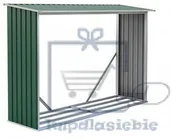 Altany ogrodowe - G21 Szopa ogrodowa na drewno, drewutnia zielona - miniaturka - grafika 1