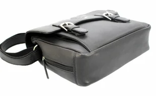 BETLEWSKI (PL) Ekskluzywna Torba Męska Skórzana BETLEWSKI Skóra Naturalna Średnia TBG-YM-205 CZARNY 30 x 26 x 9 [cm] - Torby męskie - miniaturka - grafika 9