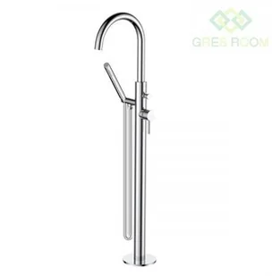 Oltens Molle bateria wannowo-prysznicowa kompletna wolnostojąca chrom - Baterie wannowe i prysznicowe - miniaturka - grafika 7