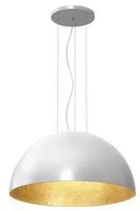 Lampy sufitowe - Luminex Compo 1683 lampa wisząca zwis 1/2 kula dia 800 1x60W E27 biały złoty - miniaturka - grafika 1