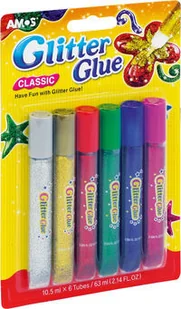 KW Trade klej z brokatem, 6 kolorów - Kleje biurowe - miniaturka - grafika 2