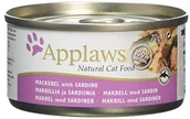 Mokra karma dla kotów - Applaws Cat Tin Indian mackerel kanagurty with sardynka, 70 G, Pack of 24 1015NE-A - miniaturka - grafika 1