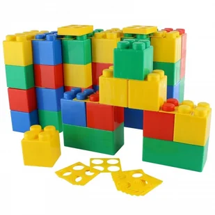 Wader Quality Toys Klocki XXL 45 Elementów + 45 łączników 68071 - Klocki - miniaturka - grafika 3