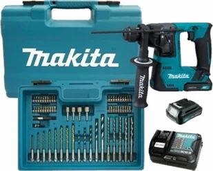 Makita akumulatorowa młotowiertarka, 12V Li-Ion, 2 x 1,5Ah SDS+, + walizka z akcesoriami, [HR140DWYE1] HR140DWYE1 - Wiertarki - miniaturka - grafika 2