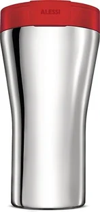 Alessi A di CAFFA Kubek Termiczny ze Stali Polerowanej - Czerwony GIA24 R - Kubki termiczne - miniaturka - grafika 7
