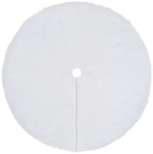 vidaXL vidaXL Osłona pod choinkę, biała, 150 cm, sztuczne futro - Pozostałe akcesoria świąteczne - miniaturka - grafika 3