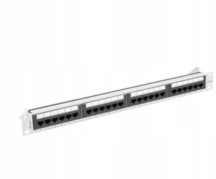 Lanberg Patch panel 24 port 1U kat.6A szary PPUA-1024-S - Szafy rack - miniaturka - grafika 4