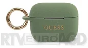 Inne akcesoria audio-wideo - Guess Guess GUACAPSILGLKA Silikonowe etui AirPods Pro khaki GUACAPSILGLKA - miniaturka - grafika 1