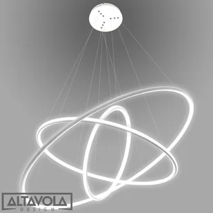 Altavola Design Lampa wisząca LAMPA LEDOWE OKRĘGI NO 3 biała LC-011-AC14-R01-A-110W-WH - Lampy sufitowe - miniaturka - grafika 4