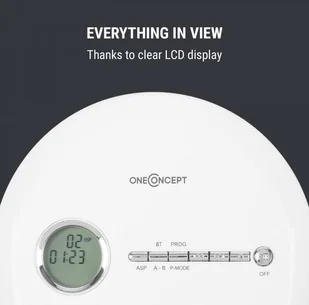 oneConcept CDC 100 BT Biały - Odtwarzacze CD - miniaturka - grafika 6