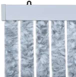 vidaXL Zasłona przeciwko owadom, biało-szara, 56x200 cm, szenil vidaXL - Akcesoria do okien - miniaturka - grafika 7