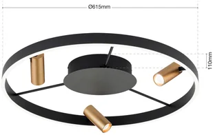 Orion Lampa sufitowa LED Berlin z 3 reflektorami - Lampy sufitowe - miniaturka - grafika 4