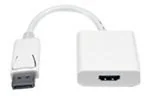 Adaptery i przejściówki - MicroConnect Active Adapter DisplayPort 1.2 DP Male to HDMI Female, White, 4 K 4096 X 2160, 30 HZ DPHDMI3W - miniaturka - grafika 1