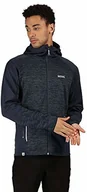 Kurtki i kamizelki sportowe męskie - Regatta Regatta Męska kurtka softshell Brookfeld ze stretchem z kapturem z kieszeniami na zamek błyskawiczny polar Brunswick/Nightfall S RMA446 S8850 - miniaturka - grafika 1