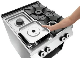 Bartscher 4-PALNIKOWA KUCHNIA GAZOWA 1X3,5 KW 1X5 KW 2X8 KW 2951131 - Piece, kotły  i płyty grzejne gastronomiczne - miniaturka - grafika 3