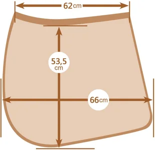 Kerbl Czaprak ujeżdżeniowy Classic, czarny, 323815 - Akcesoria jeździeckie - miniaturka - grafika 2
