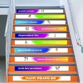 Pomoce naukowe - Naklejki na schody: Prawa Dziecka ES091 - miniaturka - grafika 1