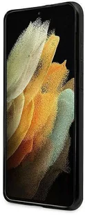 Guess Samsung S21 Plus GUHCS21MPCUMABK czarne hard case Marble - Etui i futerały do telefonów - miniaturka - grafika 4