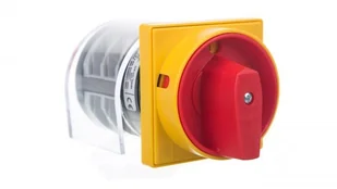 Lovato electric Sp. z o.o. Łącznik krzywkowy 0-1 3P 32A do wbudowania z pokrętłem żółto/czerwonym blokowany kłódką 7GN3210U25 - Inne akcesoria elektryczne - miniaturka - grafika 2