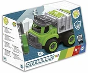 Samochody i pojazdy dla dzieci - City Heroes Pojazd Śmieciarka Do Skręcania 7838041S - miniaturka - grafika 1