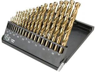 Graphite Wiertła Do metalu HSS-TiN 1-10mm komplet 19sztuk 57H199 - Wiertła - miniaturka - grafika 2