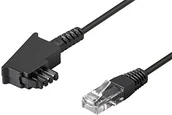 Kable - Goobay TAE-F do kabla do routera DSL/ADSL/VDSL RJ45, 15 m, czarny 51236 - miniaturka - grafika 1