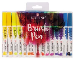 Talens Ecoline, zestaw markerów wodnych, 30 sztuk - Kredki, ołówki, pastele i pisaki - miniaturka - grafika 2